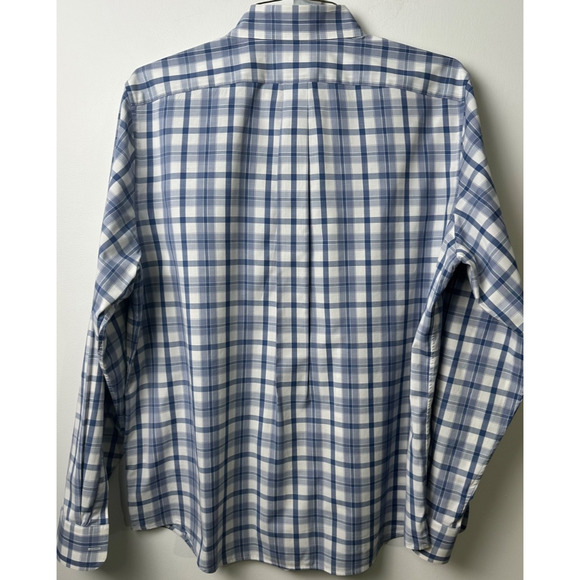 Vineyard Vines Shirt Mens L Blue Check Slim Fit Tucker Long Sleeve Cotton A20 - Picture 5 of 7